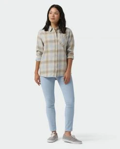Stio Women's Dovetail Lightweight Flannel Shirt 42 Stio Women's Dovetail Lightweight Flannel Shirt -Hot Sale Stio Store W Dovetail Lightweight Flannel Shirt Bone White Plaid 4