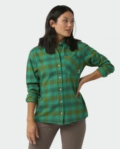 Stio Women's Dovetail Lightweight Flannel Shirt 47 Stio Women's Dovetail Lightweight Flannel Shirt -Hot Sale Stio Store W Dovetail Lightweight Flannel Shirt Greenery Plaid 2