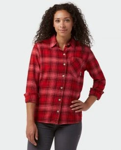 Stio Women's Dovetail Lightweight Flannel Shirt 51 Stio Women's Dovetail Lightweight Flannel Shirt -Hot Sale Stio Store W Dovetail Lightweight Flannel Shirt Pink Elation Plaid 1