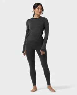 Stio Women's Basis® Seamless Tech Crew 36 Stio Women's Basis® Seamless Tech Crew -Hot Sale Stio Store W Full Range Seamless Crew Boundary Black Heather 4