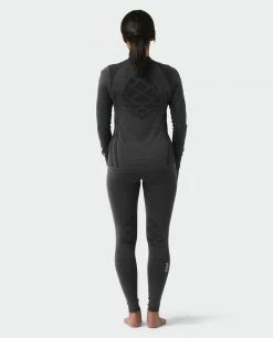 Stio Women's Basis® Seamless Tech Crew 37 Stio Women's Basis® Seamless Tech Crew -Hot Sale Stio Store W Full Range Seamless Crew Boundary Black Heather 5