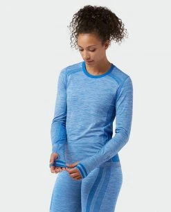 Stio Women's Basis® Seamless Tech Crew 28 Stio Women's Basis® Seamless Tech Crew -Hot Sale Stio Store W Full Range Seamless Crew Wind River Blue Heather 2