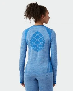 Stio Women's Basis® Seamless Tech Crew 29 Stio Women's Basis® Seamless Tech Crew -Hot Sale Stio Store W Full Range Seamless Crew Wind River Blue Heather 3