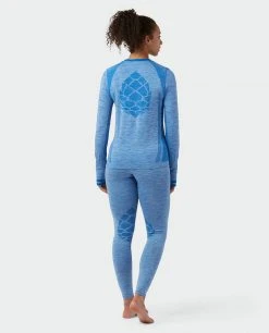 Stio Women's Basis® Seamless Tech Crew 31 Stio Women's Basis® Seamless Tech Crew -Hot Sale Stio Store W Full Range Seamless Crew Wind River Blue Heather 5