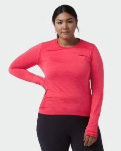 Stio Women's Basis® Seamless Tech Crew 39 Stio Women's Basis® Seamless Tech Crew -Hot Sale Stio Store W Full Range Tech Crew Pink Elation Alt 1