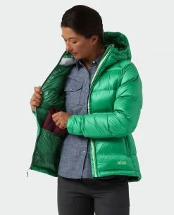 Stio Women's Hometown Down Hooded Jacket -Hot Sale Stio Store W Hometown Down Hooded Jacket Greenery 2