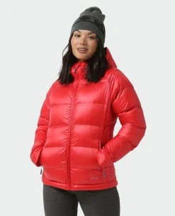 Stio Women's Hometown Down Hooded Jacket -Hot Sale Stio Store W Hometown Down Hooded Jacket Risk Red 1