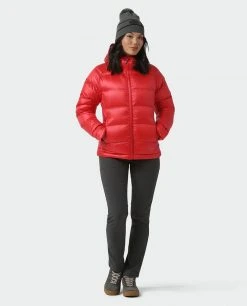 Stio Women's Hometown Down Hooded Jacket -Hot Sale Stio Store W Hometown Down Hooded Jacket Risk Red 4