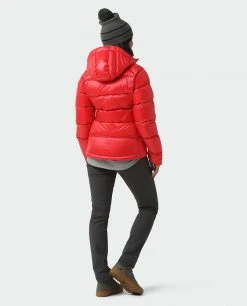 Stio Women's Hometown Down Hooded Jacket -Hot Sale Stio Store W Hometown Down Hooded Jacket Risk Red 5