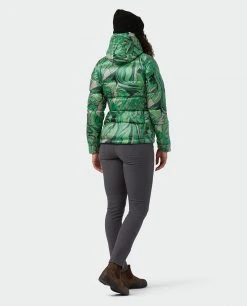Stio Women's Hometown Down Hooded Jacket -Hot Sale Stio Store W Hometown Down Hooded Jacket Verdant Marble Print 6
