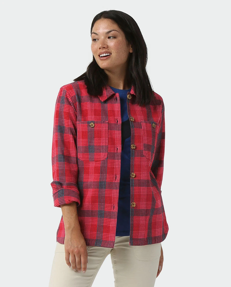 Stio Women's Hutkeeper Flannel Shirt 11 Stio Women's Hutkeeper Flannel Shirt - Image 9