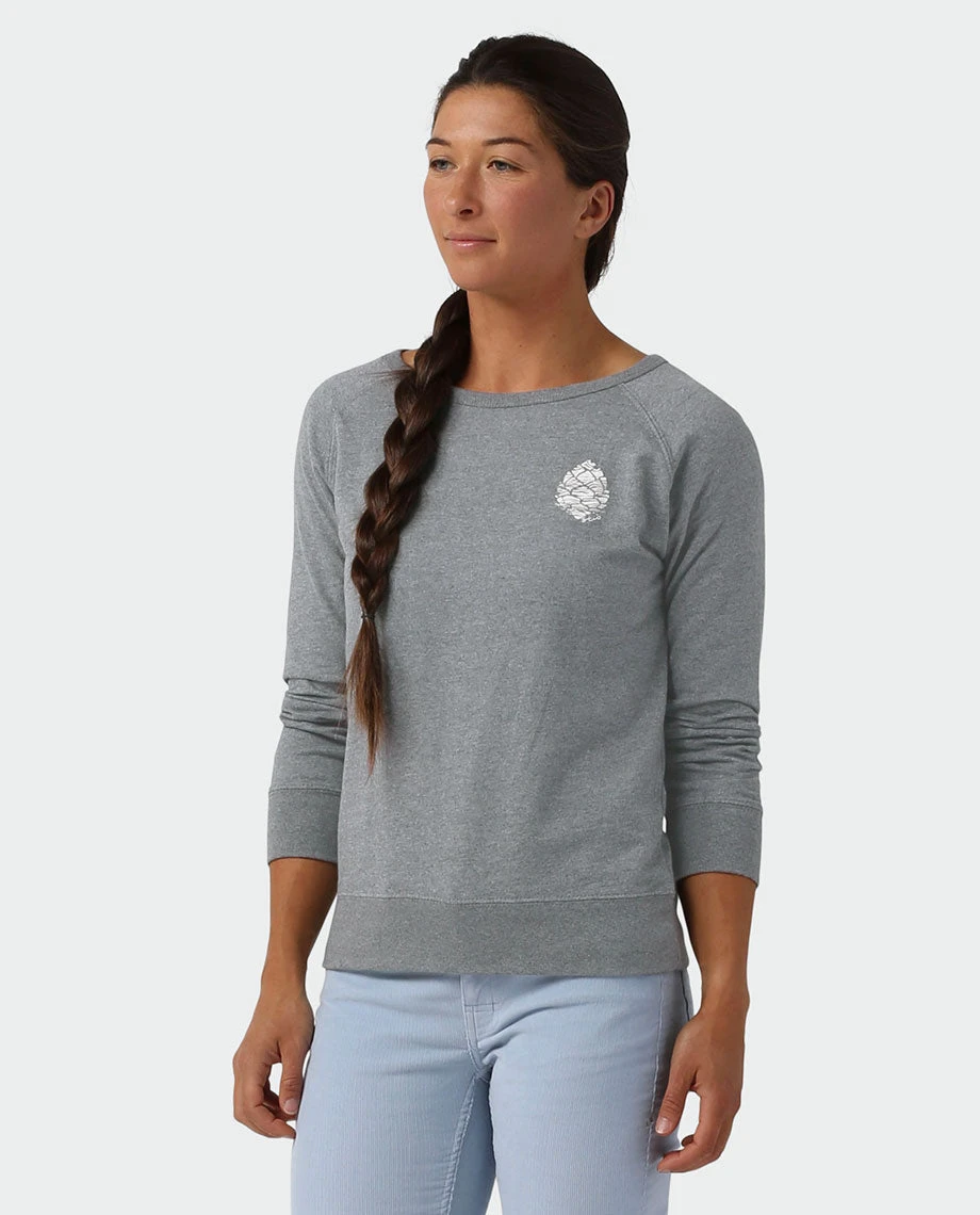 Stio Women's Pinecone Ripple Crewneck 5 Stio Women's Pinecone Ripple Crewneck - Image 3