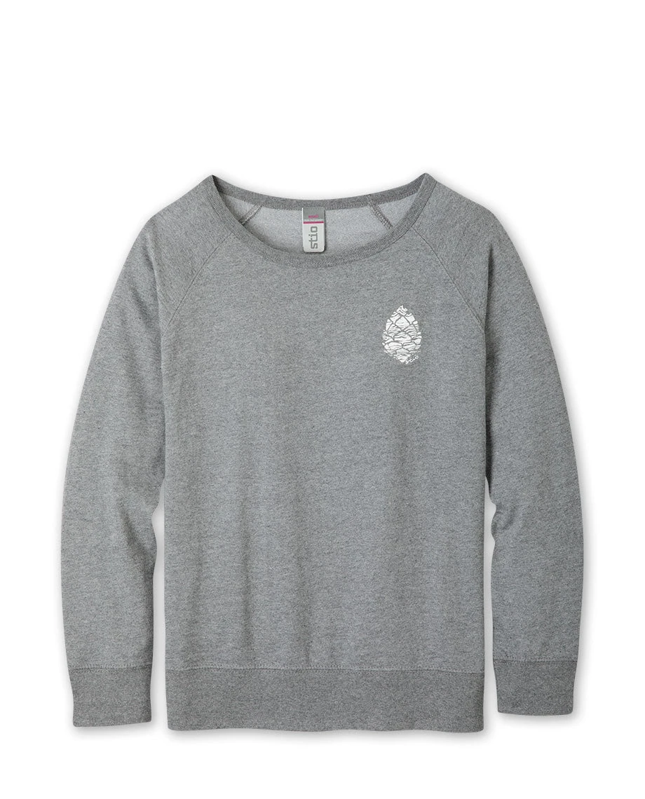 Stio Women's Pinecone Ripple Crewneck 4 Stio Women's Pinecone Ripple Crewneck - Image 2