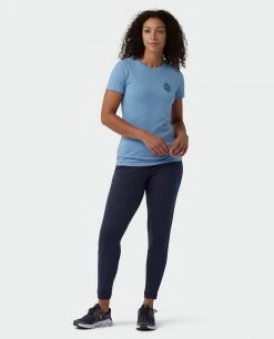 Stio Women's Pinecone Ripple Tee -Hot Sale Stio Store W Pinecone Ripple Tee Light Blue Heather 3