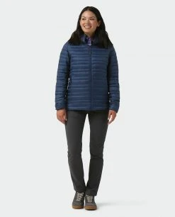Stio Women's Pinion Down Hooded Jacket -Hot Sale Stio Store W Pinion Down Hooded Jacket Mountain Shadow 4