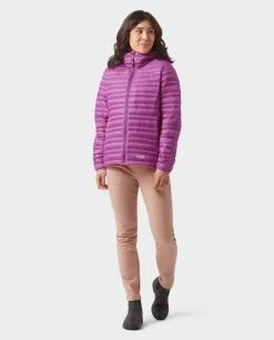 Stio Women's Pinion Down Hooded Jacket -Hot Sale Stio Store W Pinion Down Hooded Jacket Ripe Berry 1 Full