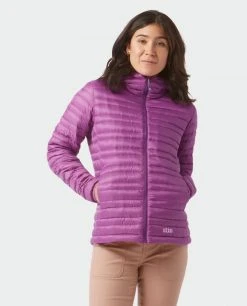 Stio Women's Pinion Down Hooded Jacket -Hot Sale Stio Store W Pinion Down Hooded Jacket Ripe Berry 3 Top