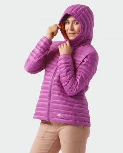 Stio Women's Pinion Down Hooded Jacket -Hot Sale Stio Store W Pinion Down Hooded Jacket Ripe Berry 5 Top