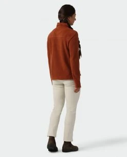 Stio Women's Rawlins Shearling Fleece Half Zip -Hot Sale Stio Store W Rawlins Shearling Fleece Half Zip Maple Brown 4