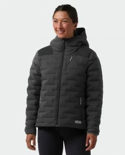 Stio Women's Skillet Stretch Down Hooded Jacket -Hot Sale Stio Store W Skillet Stretch Down Hooded Jacket Boundary Black 1