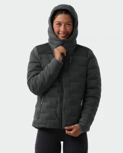 Stio Women's Skillet Stretch Down Hooded Jacket -Hot Sale Stio Store W Skillet Stretch Down Hooded Jacket Boundary Black 3