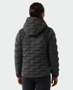Stio Women's Skillet Stretch Down Hooded Jacket -Hot Sale Stio Store W Skillet Stretch Down Hooded Jacket Boundary Black 4