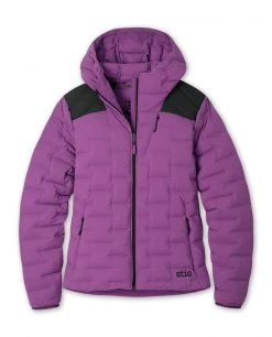 Stio Women's Skillet Stretch Down Hooded Jacket -Hot Sale Stio Store W Skillet Stretch Down Hooded Jacket Dark Amethyst