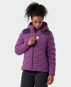 Stio Women's Skillet Stretch Down Hooded Jacket -Hot Sale Stio Store W Skillet Stretch Down Hooded Jacket Dark Amethyst 3