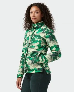Stio Women's Skycrest Insulated Snap Shirt -Hot Sale Stio Store W Skycrest Snap Shirt Honey Dew Camo 3