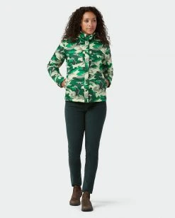 Stio Women's Skycrest Insulated Snap Shirt -Hot Sale Stio Store W Skycrest Snap Shirt Honey Dew Camo 5