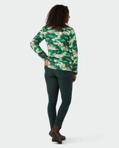 Stio Women's Skycrest Insulated Snap Shirt -Hot Sale Stio Store W Skycrest Snap Shirt Honey Dew Camo 6