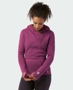 Stio Women's Sweetwater Fleece Hoodie -Hot Sale Stio Store W Sweetwater Fleece Hoodie Backyard Berry 3