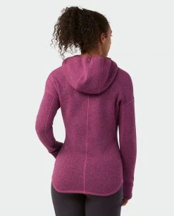 Stio Women's Sweetwater Fleece Hoodie -Hot Sale Stio Store W Sweetwater Fleece Hoodie Backyard Berry 4