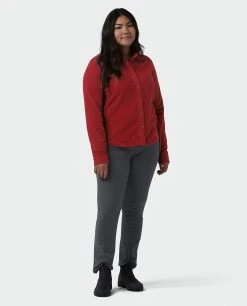 Stio Women's Thermop Fleece Snap Shirt 46 Stio Women's Thermop Fleece Snap Shirt -Hot Sale Stio Store W Thermop Roasted Beet Alt 4