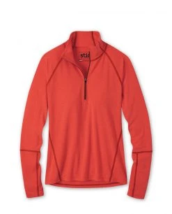 Stio Women's Tipton Tech Half Zip 56 Stio Women's Tipton Tech Half Zip -Hot Sale Stio Store W Tipton Half Zip Risk Red Heather