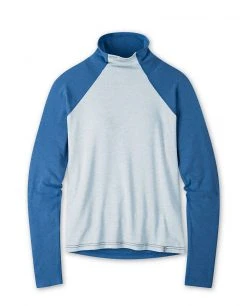Stio Women's Tipton Tech Turtleneck -Hot Sale Stio Store W Tipton Tech Turtle Neck Alpine Lake Wind River Blue