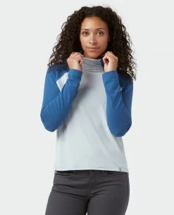 Stio Women's Tipton Tech Turtleneck -Hot Sale Stio Store W Tipton Tech Turtleneck Alpine Lake Wind River Blue 1
