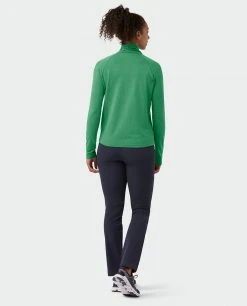 Stio Women's Tipton Tech Turtleneck -Hot Sale Stio Store W Tipton Tech Turtleneck Greenery Heather 4