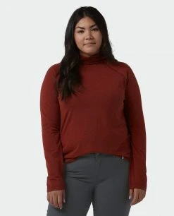 Stio Women's Tipton Tech Turtleneck -Hot Sale Stio Store W Tipton Turtle Neck Roasted Beet Heather Alt 1