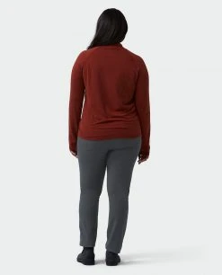 Stio Women's Tipton Tech Turtleneck -Hot Sale Stio Store W Tipton Turtle Neck Roasted Beet Heather Alt 6