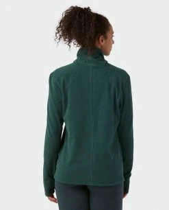 Stio Women's Turpin Fleece Funnel Neck 51 Stio Women's Turpin Fleece Funnel Neck -Hot Sale Stio Store W Turpin Fleece Funnel Neck Treeline Green Heather 4