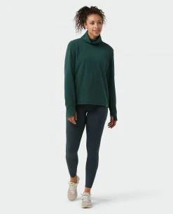 Stio Women's Turpin Fleece Funnel Neck 52 Stio Women's Turpin Fleece Funnel Neck -Hot Sale Stio Store W Turpin Fleece Funnel Neck Treeline Green Heather 5