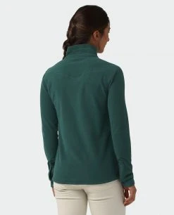 Stio Women's Turpin Fleece Half Zip -Hot Sale Stio Store W Turpin Fleece Half Zip Treeline Green Heather 2