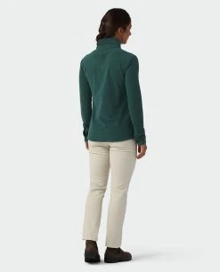 Stio Women's Turpin Fleece Half Zip -Hot Sale Stio Store W Turpin Fleece Half Zip Treeline Green Heather 4
