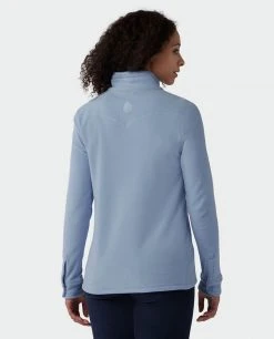 Stio Women's Turpin Fleece Half Zip -Hot Sale Stio Store W Turpin Fleece Half Zip Wind River Blue Heather 4