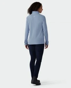 Stio Women's Turpin Fleece Half Zip -Hot Sale Stio Store W Turpin Fleece Half Zip Wind River Blue Heather 5
