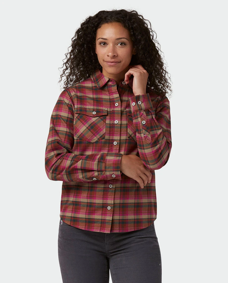 Stio Women's Willow Midweight Flannel Shirt 17 Stio Women's Willow Midweight Flannel Shirt - Image 15