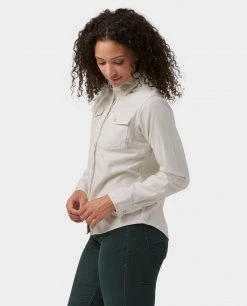 Stio Women's Willow Midweight Flannel Shirt 50 Stio Women's Willow Midweight Flannel Shirt -Hot Sale Stio Store W Willow Midweight Flannel Shirt Bone White Heather 1