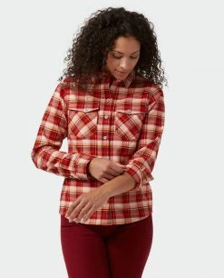 Stio Women's Willow Midweight Flannel Shirt 34 Stio Women's Willow Midweight Flannel Shirt -Hot Sale Stio Store W Willow Midweight Flannel Shirt Sunset Plaid 2