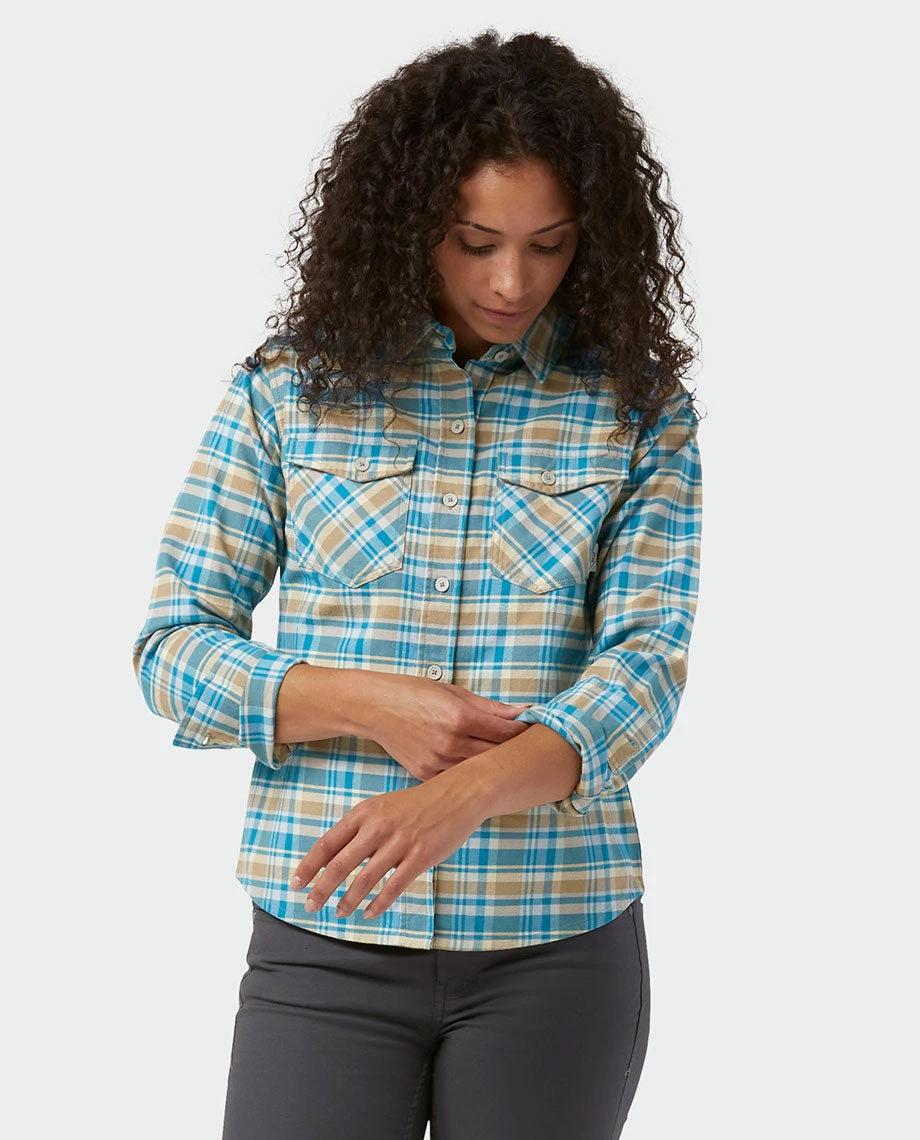 Stio Women's Willow Midweight Flannel Shirt 12 Stio Women's Willow Midweight Flannel Shirt - Image 10